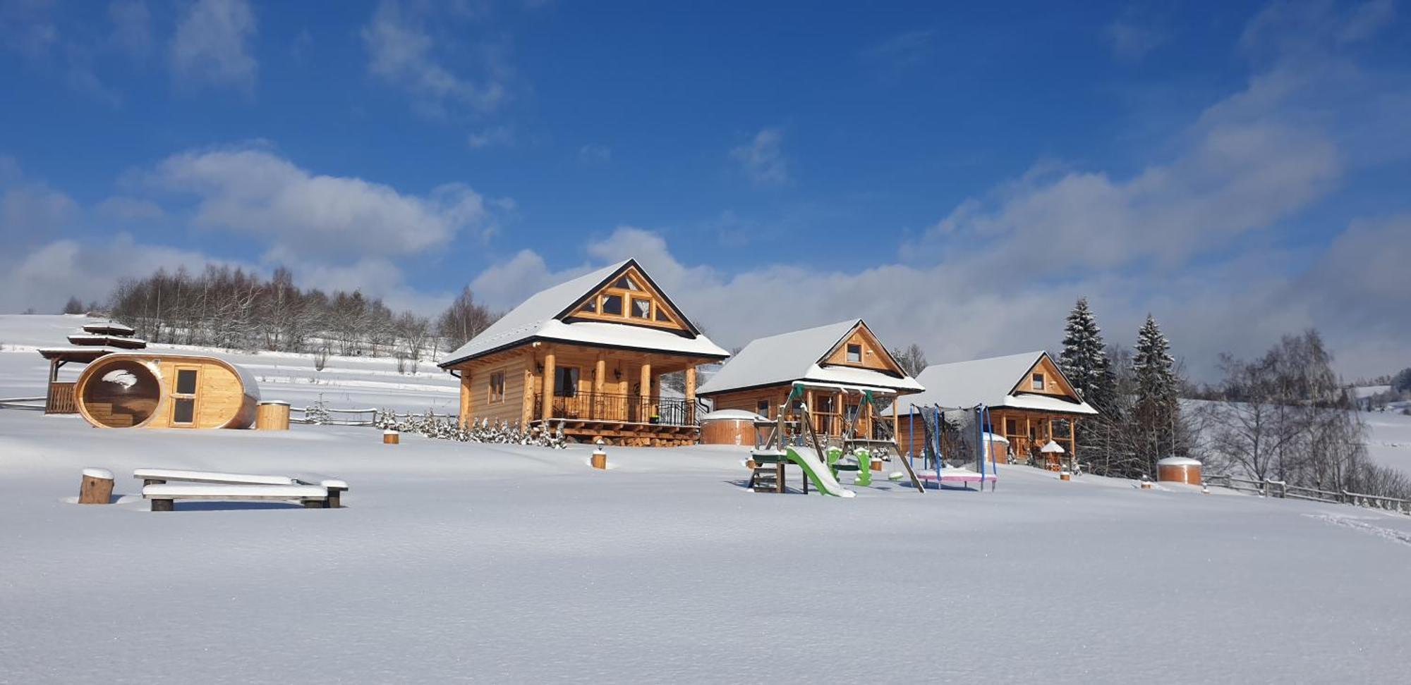 Domki Gorce Klikuszowa- Sauna, Jacuzzi Esterno foto